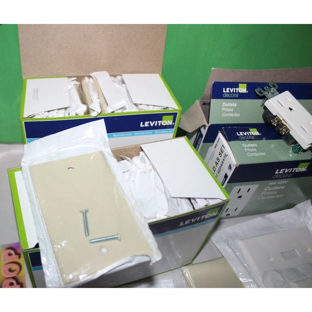 82 Piece Leviton Outlets Light Switch Covers And More